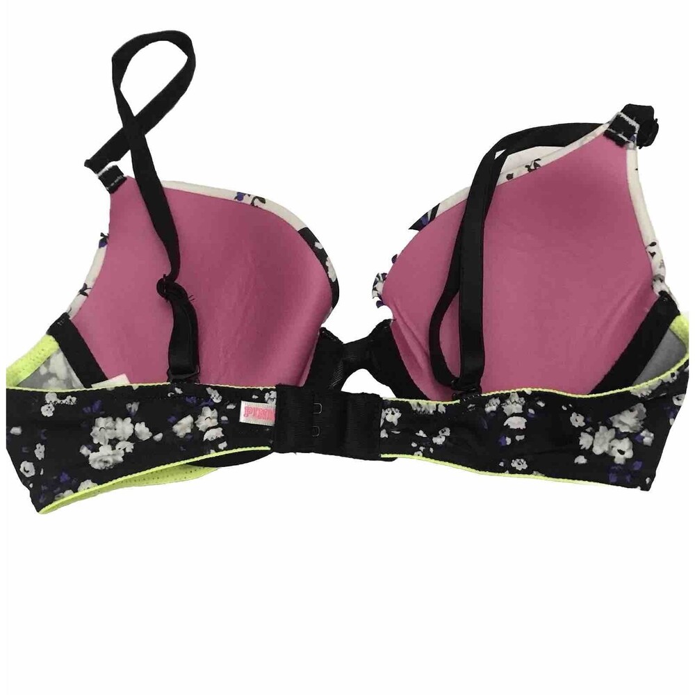 PINK Victoria’s Secret Bra Floral Multicolor Size 32A - Picture 2 of 15